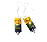 West Country Gold Cider Can Earrings - Mixed Up Dolly
