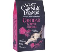 West Country Legends Cheddar and Apple Nibbles, A Versatile Snack with a Ploughmans Lunch or an Added Addition to a Cheeseboard and Buffet, Vegetarian Friendly, Real Farmhouse Cheese, 85g Pack