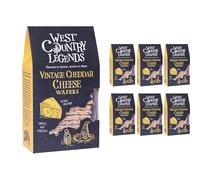 West Country Legends Cheese Wafers 6 x 80g (Vintage Cheddar Cheese)