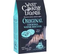 West Country Legends Original Cocktail Water Biscuits, An Ideal Accompiment with Pates, Cheeses and Dips or Partnered with Salmon and Dill, Vegetarian Friendly, 100g Pack