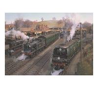 West Country Yeovil Southern Railway Engine Steam Locomotive Blank Birthday Card
