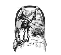 West Cowboy Baby Car Seat Cover Soft Baby Nursing Cover Infant Carseat Stroller Cover for Girls and Boys