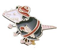 West Cowboy Opossum Enamel Pin Animal Brooch