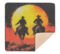 West Cowboys Soft Thick Baby Playmat for Floor Comfortable Activity Gym Mat for Baby Toddler Infant, 50'' x 50''