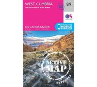 West Cumbria Map | Weatherproof | Cockermouth & Wast Water | Ordnance Survey | OS Landranger Active Map 89 | England | Walks | Cycling | Days Out | Maps | Adventure: 089