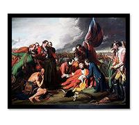 West Death General Wolfe Battle Quebec War Painting Unframed Wall Art Print Poster Home Decor Premium
