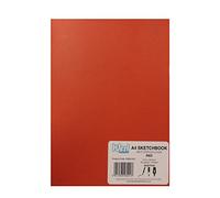 West Design - A4 Sketchbook, 140gsm, 40 White Pages, Stapled Matt Red Cover, Crisp, Acid Free Plain, Blank Paper, Sketch, Draw, Journal, Scrapbook, Drawing Pad, Notebook, Home, Travel, Art Supplies