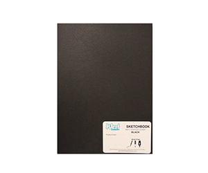 West Design - A5 Sketchbook, 140gsm, 40 White Pages, Stapled Laminated Black Cover, Crisp, Acid Free Plain, Blank Paper, Sketch, Draw, Journal, Scrapbook, Drawing Pad, Notebook, Home, Art Supplies
