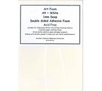 West Design Creative Adhesives 1 mm Deep A4 White Art Foam Sheet