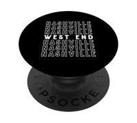 West End Nashville Tennessee TN Stacked for Men and Women PopSockets Adhesive PopGrip