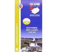 West Fjords Iceland Map 1: 200 000: Regional map 3