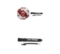 West Ham 26 Panel Size 5 Nimbus Ball + Hy-Pro Fast Dual Action Portable Pump