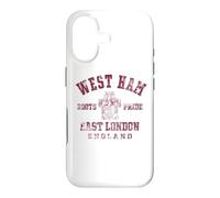 West Ham Borough of Newham East London England Maroon Aged Case for iPhone 17