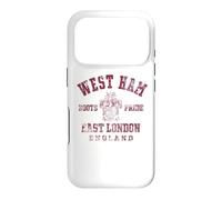 West Ham Borough of Newham East London England Maroon Aged Case for iPhone 17 Pro