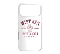 West Ham Borough of Newham East London England Maroon Aged Case for iPhone 17 Pro Max