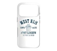 West Ham Borough of Newham East London England Navy Aged Case for iPhone 17 Pro