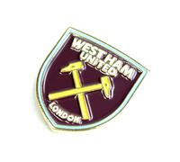 West Ham Crest Pin Badge - Official Licensed Metal Crest with Enamel Finish, Stud-Fixed