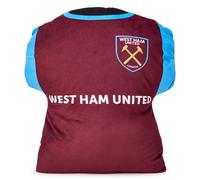 The Gift Scholars West Ham FC Officially Licensed Kit Cushion (40x40cm) For Adults and Kids For Football Fans
