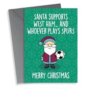 West Ham Football Fan Christmas Card