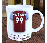 West Ham Personalised West Ham Cup for Football Supporters Fans Birthday Christmas