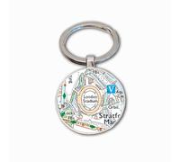 West Ham Stadium Key Ring, London Stadium Key Chain, Football Map Key Fob, West Ham Ground Keyring, The Hammers Soccer Ground Map Key Ring, West Ham Football Club Gift