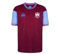 West Ham United 1975 FA Cup Final Retro Shirt Claret/Sky Small Cotton