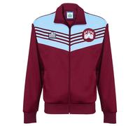 Score Draw West Ham United 1976 Admiral Retro Track Jacket Claret/Sky Large Polyester