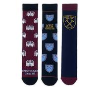 West Ham United Adult Socks | Official West Ham Socks | 3pk