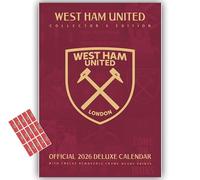 West Ham United Calendar 2026 Deluxe Wall Calendar with Frame Ready Prints & FREE Organising Stickers Included