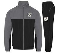 West Ham United F.C. Official Gift Mens Jacket & Pants Tracksuit Set Grey Small