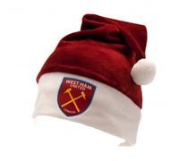 West ham United F.C. Supersoft Santa Hat Official Merchandise