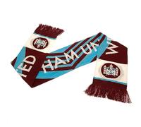 West Ham United FC 1976 Retro Scarf (One Size) (Claret Red/Blue/White)