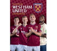 West Ham United FC 2026 A3 Wall Calendar in Maroon West Ham United FC Maroon