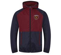 West Ham United FC Boys Shower Jacket Windbreaker Navy Claret 2-3 Years