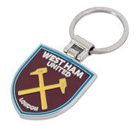 West Ham United FC Executive Crest Keyring (One Size) (Maroon/Silver)