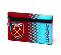 West Ham United FC Fade Flat Pencil Case (One Size) (Claret/Blue)