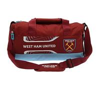 West Ham United FC Flash Duffle Bag (One Size) (Claret Red/Sky Blue)