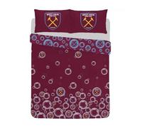 West Ham United FC Forever Blowing Reversible Bubbles Duvet Single Maroon BS592