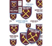 West Ham United FC Gift Wrap, Cards, Giftwrap & Giftbags, Sports, Gift