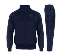 West Ham United FC Men's Adults Jacket & Pants Tracksuit Set in Navy | Size: Large West Ham United FC Navy L