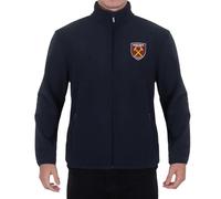 West Ham United FC Men's Official Full Zip Fleece Jacket - Navy, 3XL