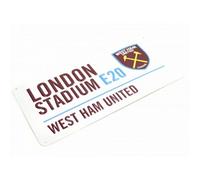 West Ham United Fc Metal Street Sign Multicoloured (One Size)
