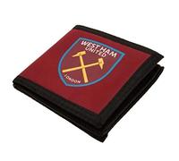 West Ham United FC Official Crest Design Money Wallet (One Size) (Claret)