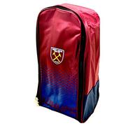 West Ham United FC Official Fade Football Crest Sports Boot Bag (One Size) (Claret/Blue)