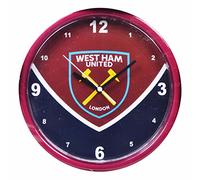 West Ham United FC Official Swoop Wall Clock (One Size) (Claret/Navy)