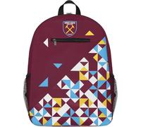 West Ham United FC Particle Backpack (One Size) (Claret Red/Blue/Yellow)