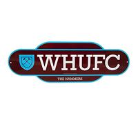 West Ham United FC Retro Years Plaque (One Size) (Claret Red/Sky Blue)