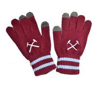 West Ham United FC Touchscreen Knitted Gloves Adult