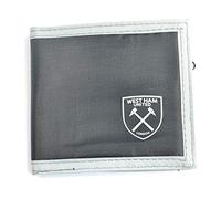 West Ham United FC West Ham United Multi Pocket Black Canvas Crest Wallet Wallet, Adults Unisex, Multicoloured (Multicolour), One Size
