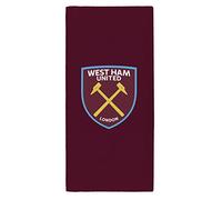 West Ham United FC West Ham United Towel, Claret, New Crest, Cotton, 70 x 140 c